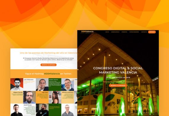 Diseño Landing page Congreso Marketing and Web